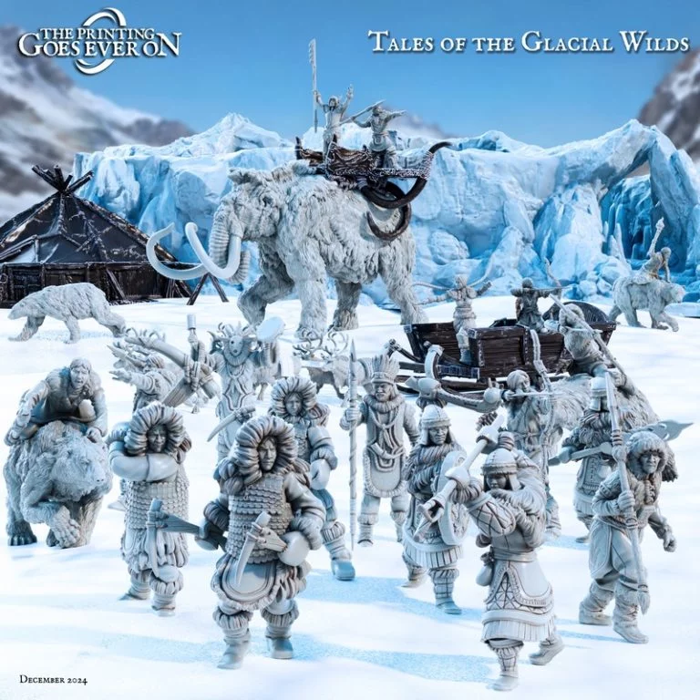 冰原永续——冰原奇谭3D打印模型|The Printing Goes Ever On – Tales of the Glacial Wilds – 3D Print Model