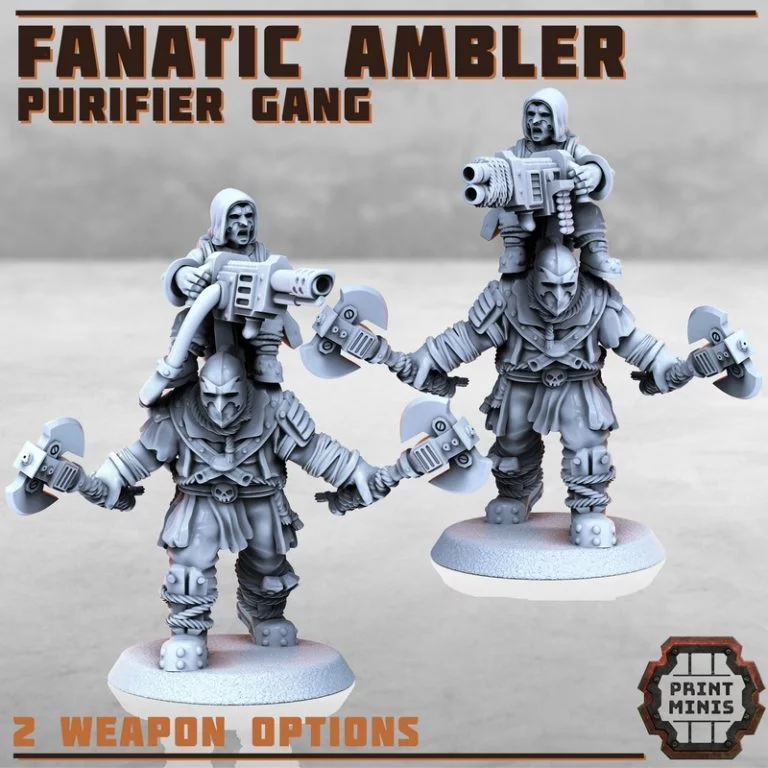 Fanatic Ambler《净化者团体》3D打印模型|Fanatic Ambler – Purifier Gang – 3D Print Model