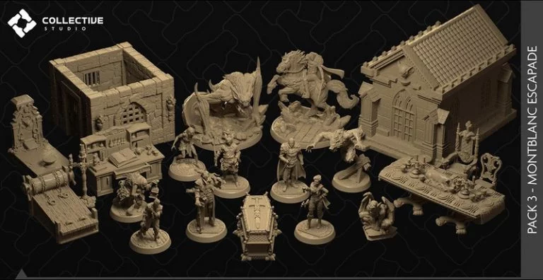 Collective Studio 2022年作品集：3D打印动漫角色模型精选|Collective Studio April 2022 – 3D Print Model