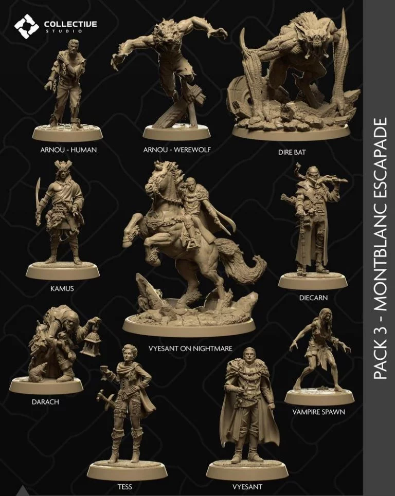 Collective Studio 2022年作品集：3D打印动漫角色模型精选|Collective Studio April 2022 – 3D Print Model