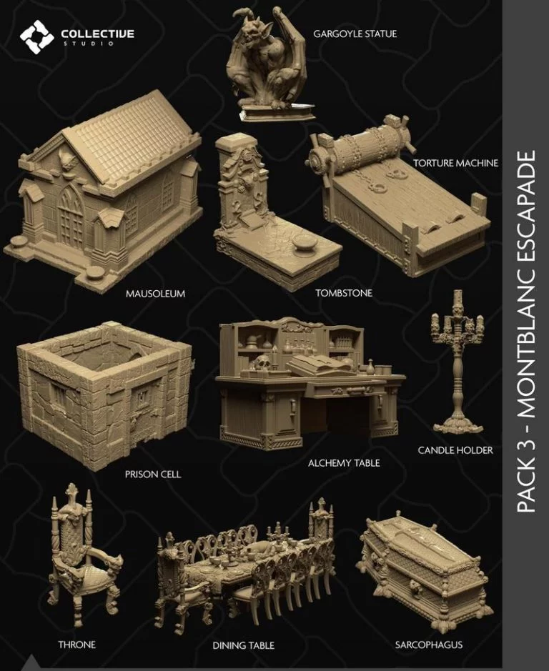 Collective Studio 2022年作品集：3D打印动漫角色模型精选|Collective Studio April 2022 – 3D Print Model
