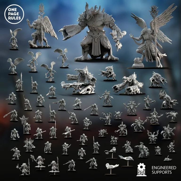 一页规则 机械守护者 军团模型 3D打印版|One Page Rules – Change Daemons – Army Bundle – 3D Print Model
