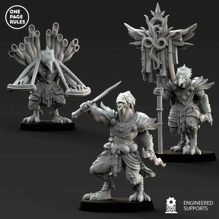 一页规则 机械守护者 军团模型 3D打印版|One Page Rules – Change Daemons – Army Bundle – 3D Print Model