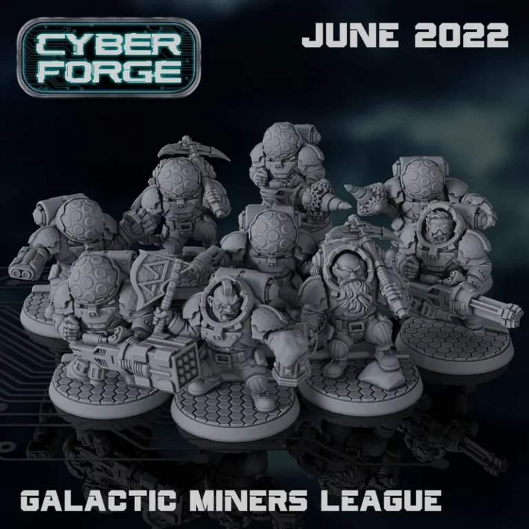赛博锻炉——银河采矿联盟——3D打印模型|Cyber Forge – June 22 – Galactic Mining League – 3D Print Model