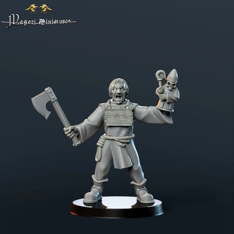 魔格里迷你模型 - 2025年6月 - 狂猎战团第三卷 3D打印模型|Magori Miniatures – June 2025 – Witch Hunter Warband Vol 3 – 3D Print Model