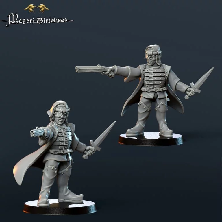 魔格里迷你模型 - 2025年6月 - 狂猎战团第三卷 3D打印模型|Magori Miniatures – June 2025 – Witch Hunter Warband Vol 3 – 3D Print Model