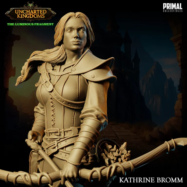 3D打印模型：Fighter - 战斗者角色设计|Fighter – Kathrine Bromm – 3D Print Model