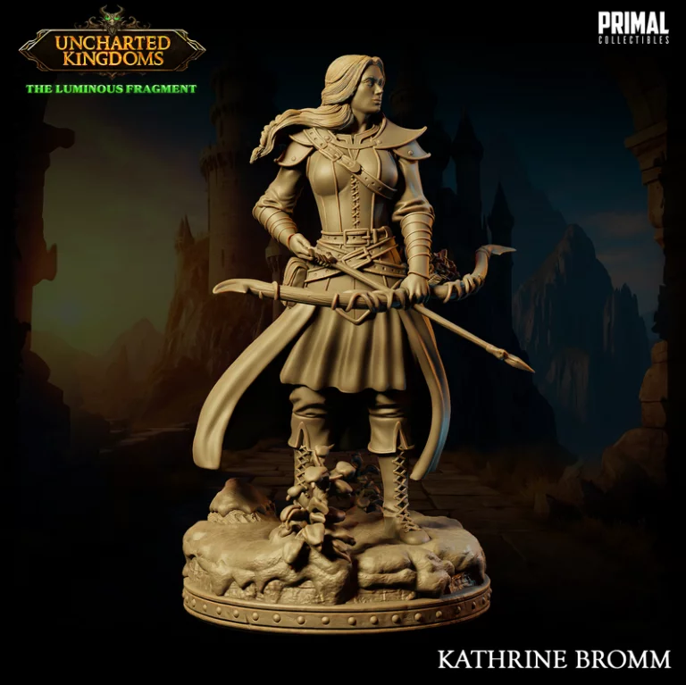 3D打印模型：Fighter - 战斗者角色设计|Fighter – Kathrine Bromm – 3D Print Model