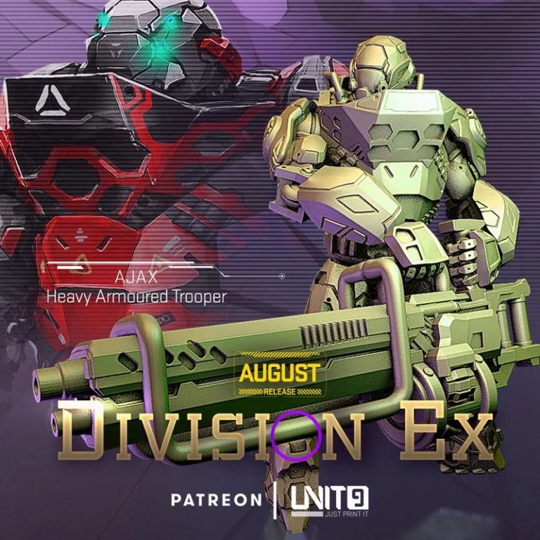 单元9 - 分割模型集 - 3D打印角色模型|Unit9 – Division Ex Bundle – 3D Print Model