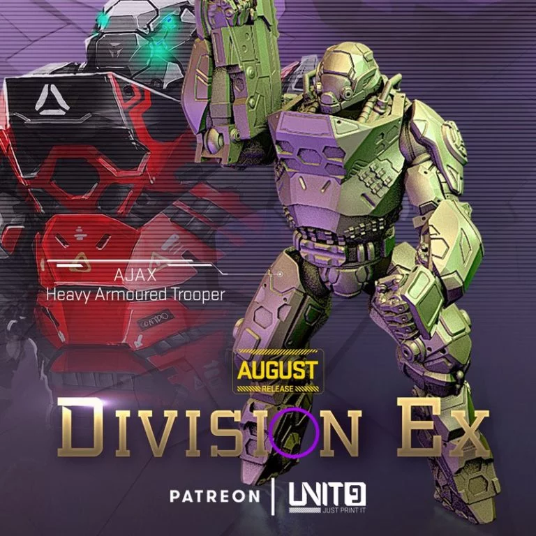 单元9 - 分割模型集 - 3D打印角色模型|Unit9 – Division Ex Bundle – 3D Print Model