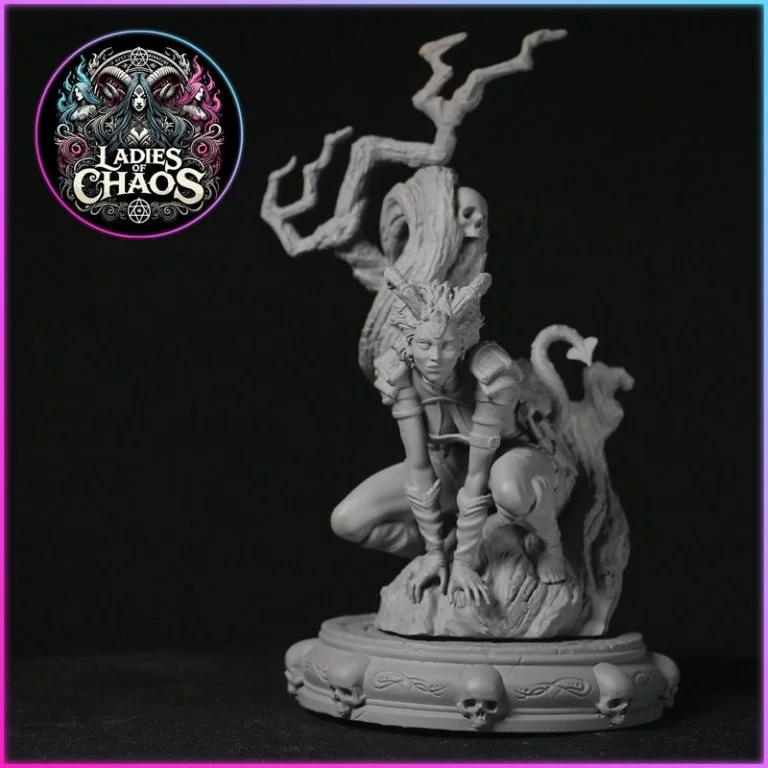 黑鸟微模 - 女性混沌者 - 死亡后裔 3D打印模型|Black Bird Miniatures – Ladies of Chaos – Afterlife Pack – 3D Print Model