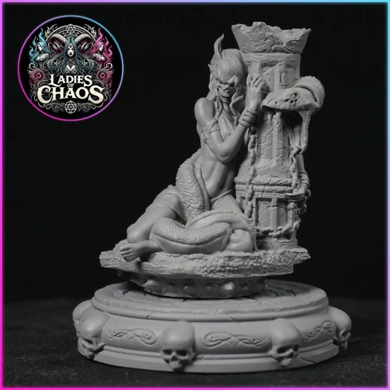 黑鸟微模 - 女性混沌者 - 死亡后裔 3D打印模型|Black Bird Miniatures – Ladies of Chaos – Afterlife Pack – 3D Print Model