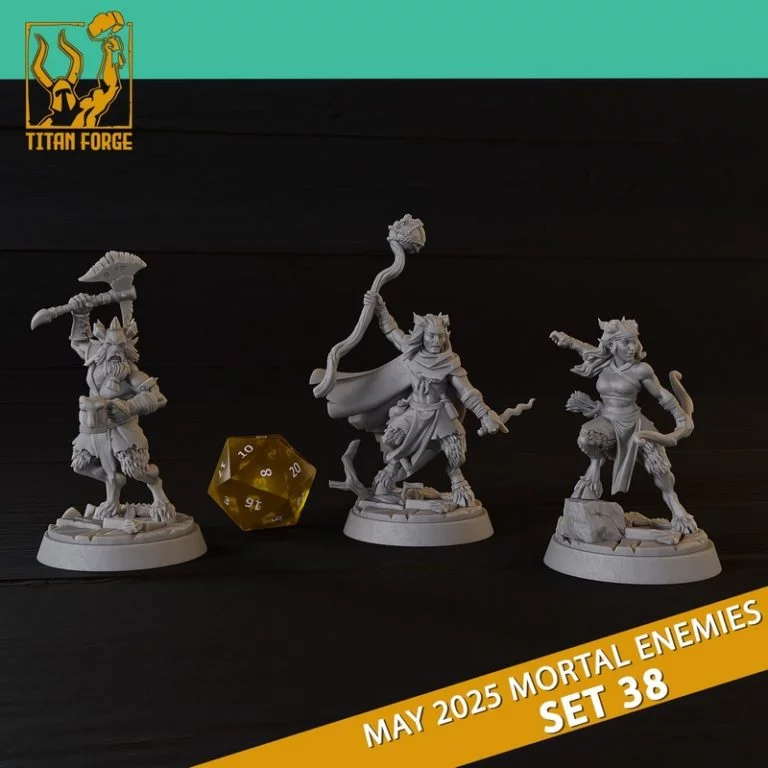 D&D 5e怪物集38 3D打印模型|RPG – Monsters DnD 5e – Mortal Enemies Set 38 – 3D Print Model