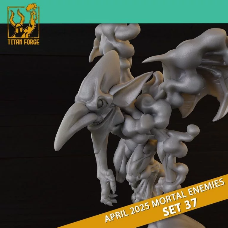 D&D 5e怪物集37 3D打印模型|RPG – Monsters DnD 5e – Mortal Enemies Set 37 – 3D Print Model