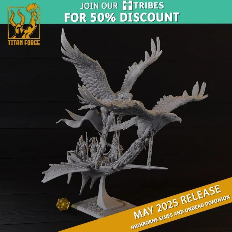 高耸精灵与死灵霸权——3D打印模型|Titan Forge – May 2025 – Highborne Elves and Undead Dominion – 3D Print Model
