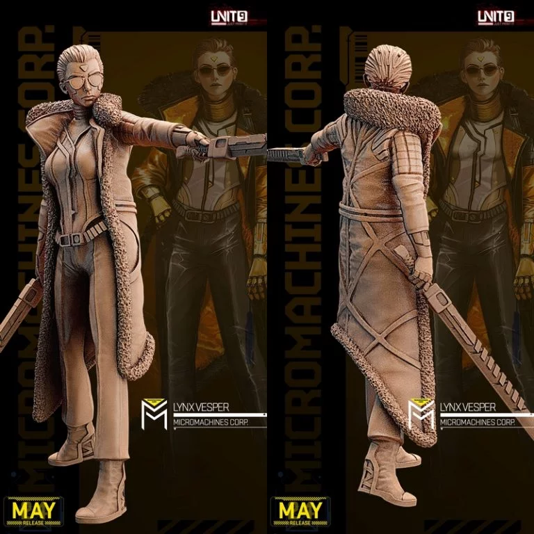 项目融合育种 - 3D打印模型：赛博朋克2077-夜之城角色设计|Unit9 – Project Fusion Breed – 3D Print Model