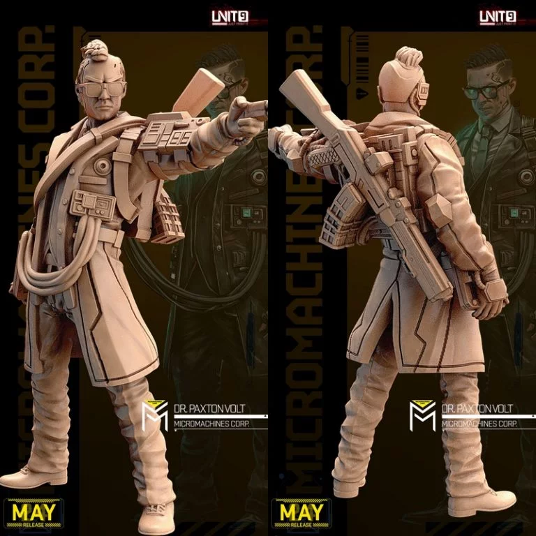 项目融合育种 - 3D打印模型：赛博朋克2077-夜之城角色设计|Unit9 – Project Fusion Breed – 3D Print Model