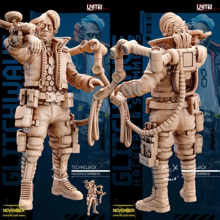 glitchwave黑客与刷卡者3D打印模型|Unit9 – Glitchwave – Hackers and Skimmers – 3D Print Model