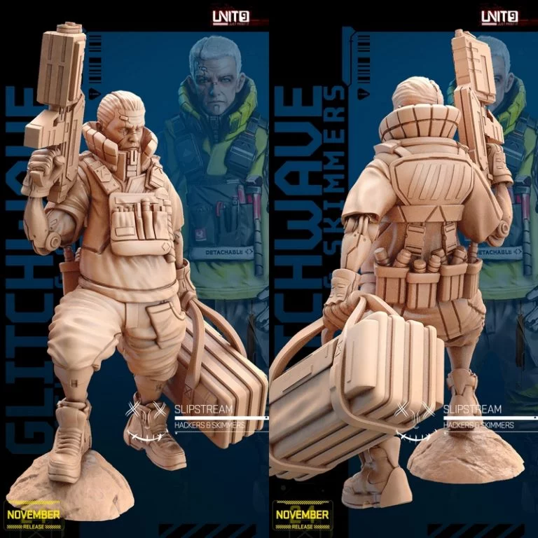 glitchwave黑客与刷卡者3D打印模型|Unit9 – Glitchwave – Hackers and Skimmers – 3D Print Model