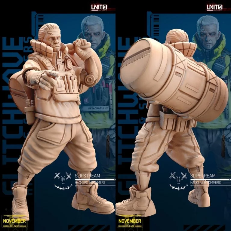 glitchwave黑客与刷卡者3D打印模型|Unit9 – Glitchwave – Hackers and Skimmers – 3D Print Model