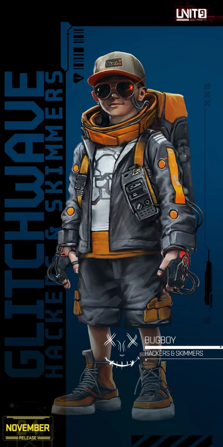 glitchwave黑客与刷卡者3D打印模型|Unit9 – Glitchwave – Hackers and Skimmers – 3D Print Model