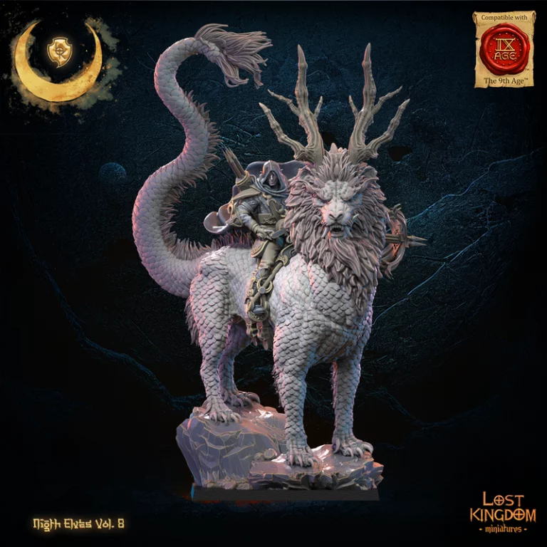 失落王国迷你模型—夜之精灵Vol.8—3D打印角色模型|Lost Kingdom Miniatures – Night Elves Vol.8 – 3D Print Model