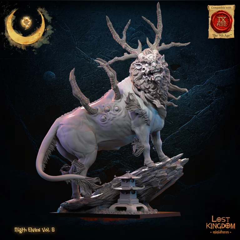 失落王国迷你模型—夜之精灵Vol.8—3D打印角色模型|Lost Kingdom Miniatures – Night Elves Vol.8 – 3D Print Model