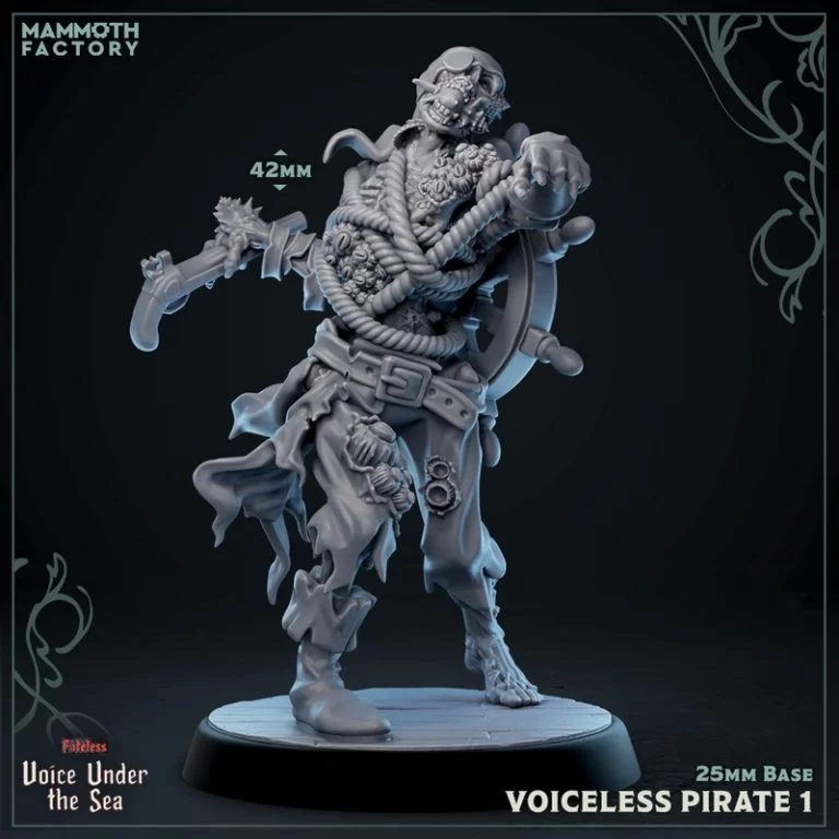 无声海盗团 3D打印模型|Voiceless Pirates Crew – 3D Print Model
