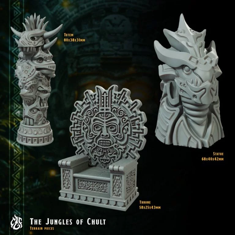 奇普雷德神之熔炉——丘尔特丛林——3D打印模型|Crippled God Foundry – The Jungles of Chult – July 2025 – 3D Print Model