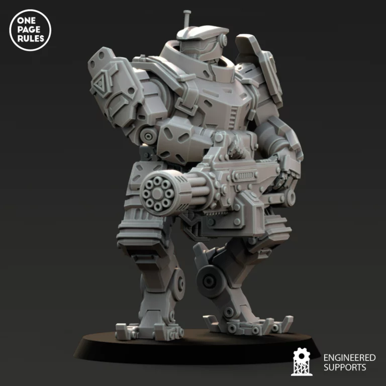 人类防御部队 - 狼人机器人 - 3D打印模型|Human Defence Force – Ogre Robots – 3D Print Model