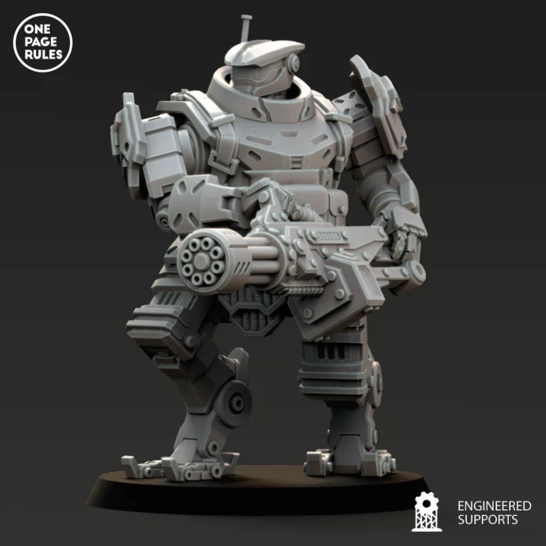 人类防御部队 - 狼人机器人 - 3D打印模型|Human Defence Force – Ogre Robots – 3D Print Model