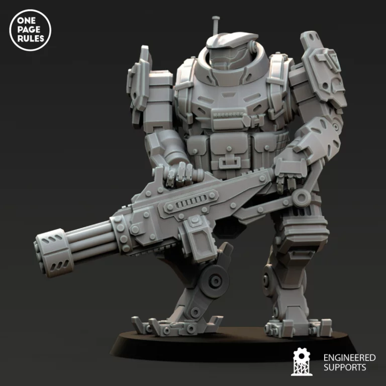 人类防御部队 - 狼人机器人 - 3D打印模型|Human Defence Force – Ogre Robots – 3D Print Model