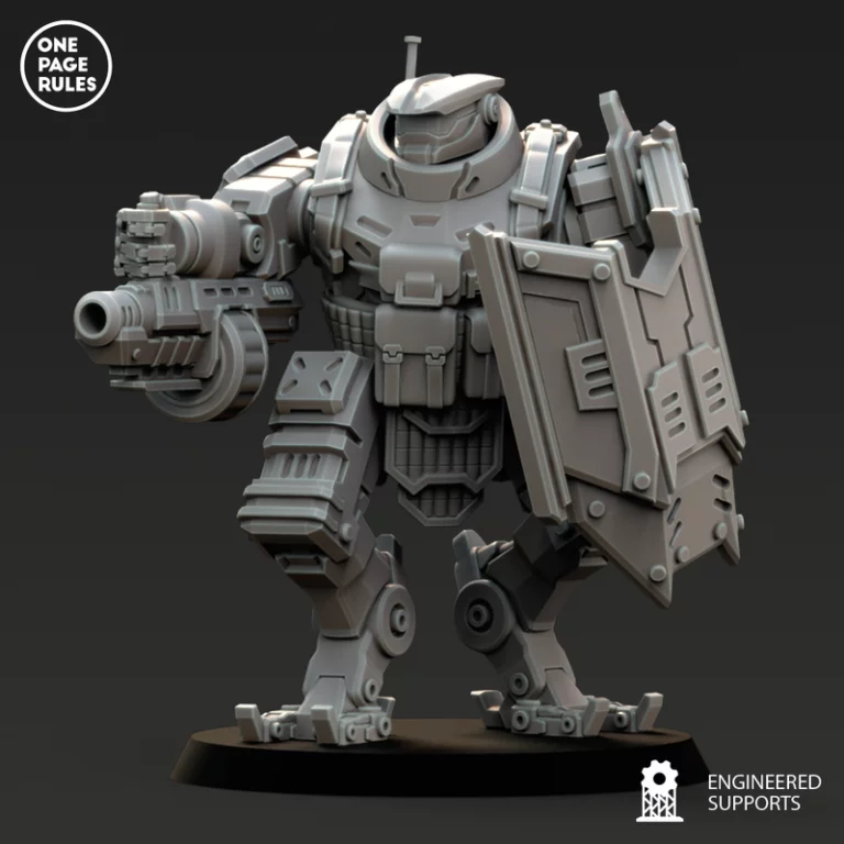 人类防御部队 - 狼人机器人 - 3D打印模型|Human Defence Force – Ogre Robots – 3D Print Model