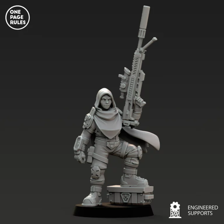 人类防御部队——公司领导人狙击手 3D打印模型|Human Defence Force – Company Leader Sniper – 3D Print Model
