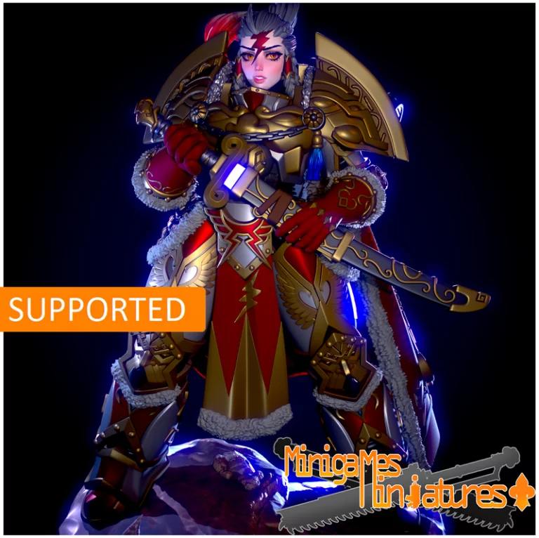 动漫小模型：Khan角色3D打印 figurine|Minigames Miniatures – Khan Anime Figurine – 3D Print Model