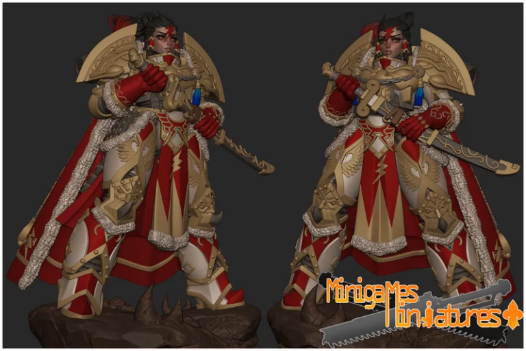 动漫小模型：Khan角色3D打印 figurine|Minigames Miniatures – Khan Anime Figurine – 3D Print Model