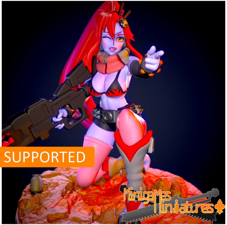 小游戏迷你模型——更美好世界 Yoko 动漫3D打印玩偶|Minigames Miniatures – Greater Good Yoko Anime Figurine – 3D Print Model
