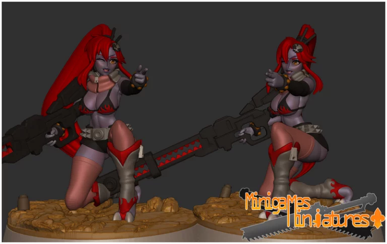 小游戏迷你模型——更美好世界 Yoko 动漫3D打印玩偶|Minigames Miniatures – Greater Good Yoko Anime Figurine – 3D Print Model
