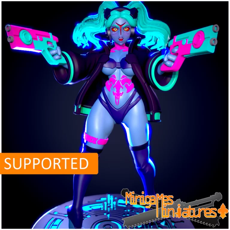动漫迷你模型：Rebecca角色3D打印 figurine|Minigames Miniatures – Greater Good Rebecca Anime Figurine – 3D Print Model