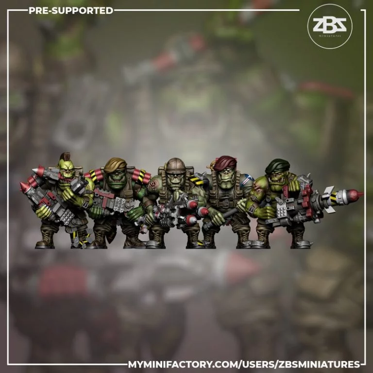 ZBS迷你模型八月2024款——3D打印动漫游戏角色模型|ZBS Miniatures August 2024 – 3D Print Model