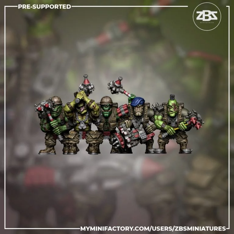 ZBS迷你模型八月2024款——3D打印动漫游戏角色模型|ZBS Miniatures August 2024 – 3D Print Model