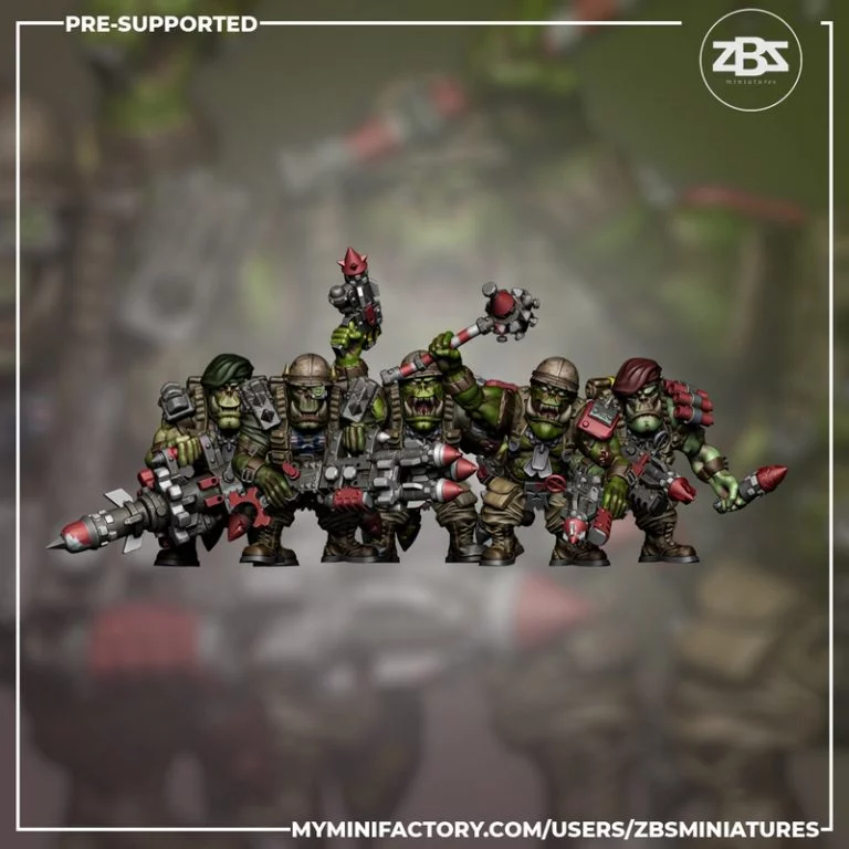 ZBS迷你模型八月2024款——3D打印动漫游戏角色模型|ZBS Miniatures August 2024 – 3D Print Model