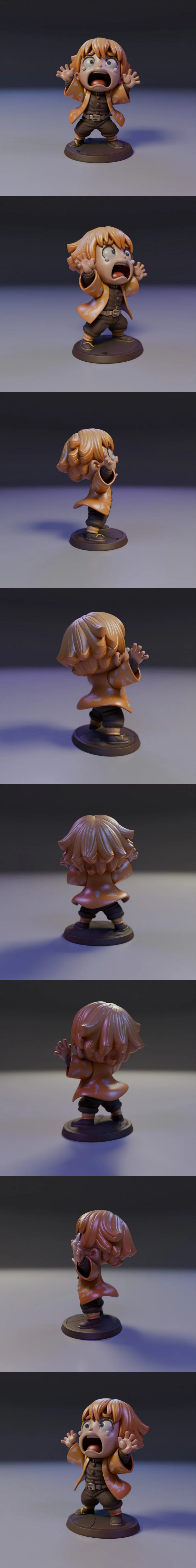 Zenitsu Agatsuma 3D打印模型|Zenitsu Agatsuma – 3D Print Model