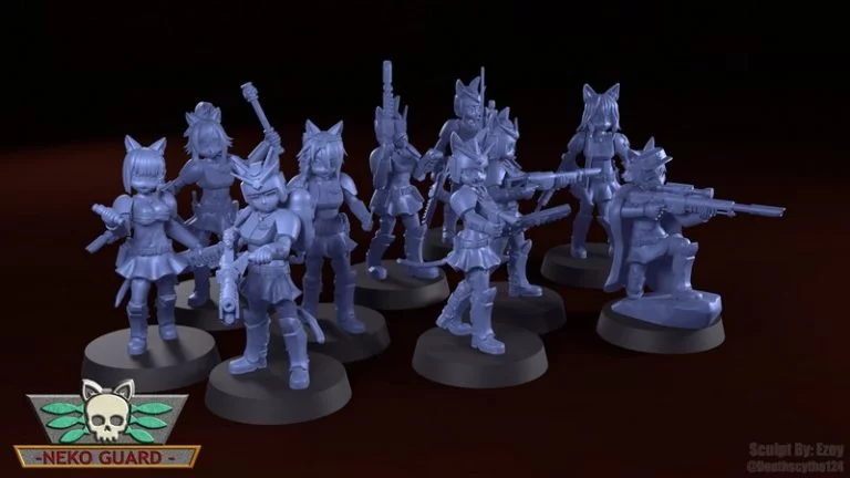 Neko Guard 3D打印模型套装|Neko Guard – Veterans and KT Specialist Upgrade Kit – 3D Print Model