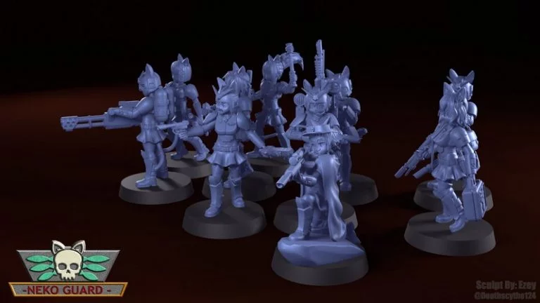 Neko Guard 3D打印模型套装|Neko Guard – Veterans and KT Specialist Upgrade Kit – 3D Print Model