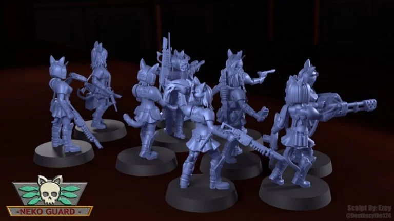 Neko Guard 3D打印模型套装|Neko Guard – Veterans and KT Specialist Upgrade Kit – 3D Print Model