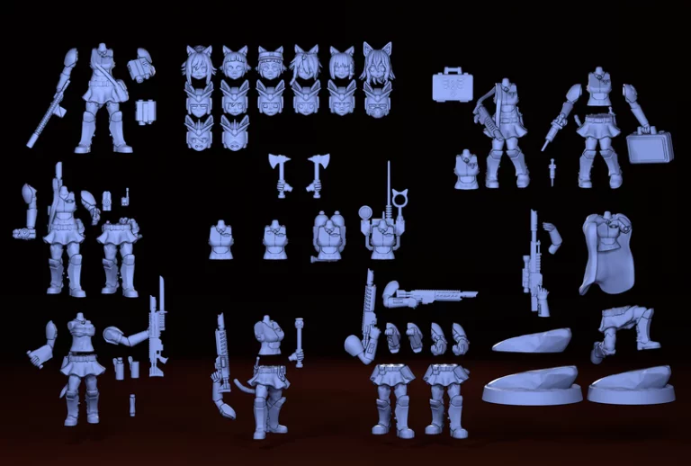 Neko Guard 3D打印模型套装|Neko Guard – Veterans and KT Specialist Upgrade Kit – 3D Print Model