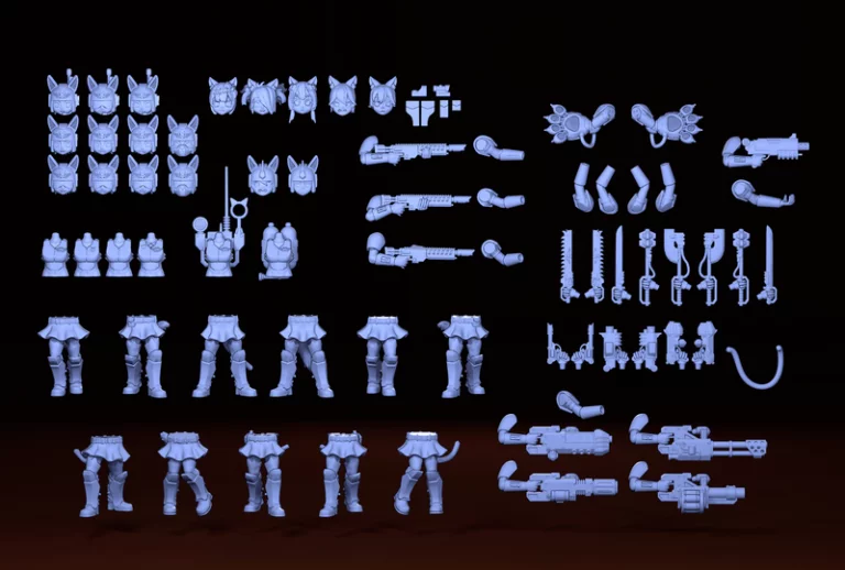 Neko Guard 3D打印战士模型|Neko Guard – Trooper Kit – 3D Print Model