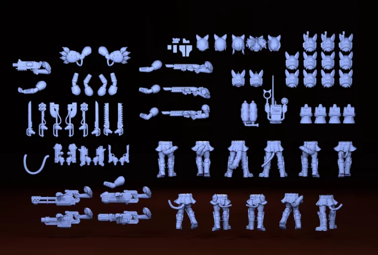 Neko Guard 3D打印战士模型|Neko Guard – Trooper Kit – 3D Print Model