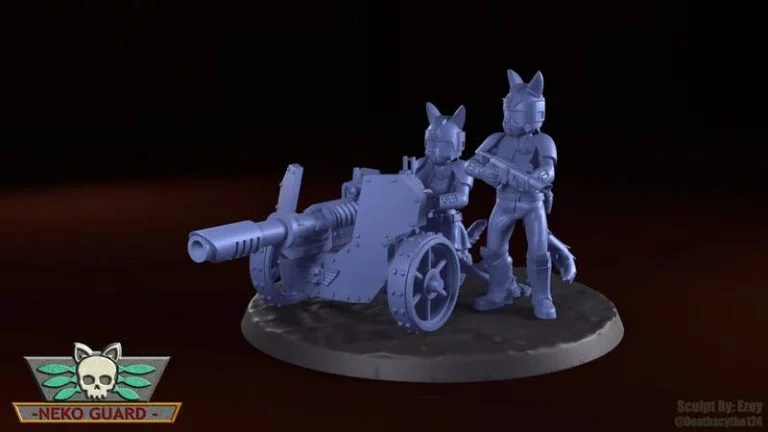 Neko Guard 3D打印重型武器团队升级套件模型|Neko Guard – Heavy Weapon Teams Upgrade Kit – 3D Print Model